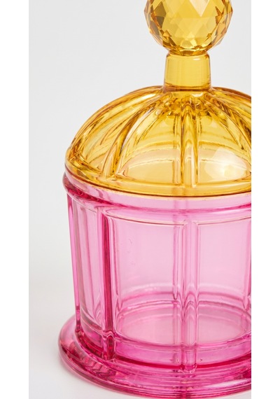 Lumi Kapaklı Kristal Obje-pink