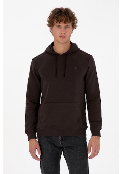 U.S. Polo Assn. Erkek Koyu Kahverengi Basic Sweatshirt 50313720-VR084 U.S. Polo Assn. Erkek Koyu Kahverengi Basic Sweatshirt 50313720-VR084