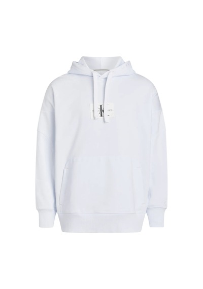 Calvin Klein Oversızed Patched Ho Erkek Beyaz Hoodie