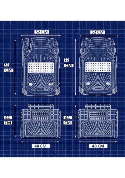 Skoda Fabia Hb 2013 4d Havuzlu Yeni Nesil Universal Paspas Mavi