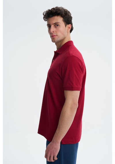 AR-MA Arma Erkek Likralı Pike Regular Fit Polo Yaka Tişört Y27374307801 Bordo