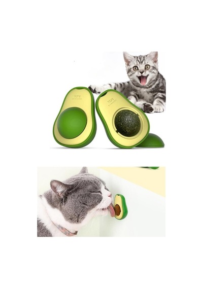 Avokado Tasarımlı Kedi Yalama Topu 5 Li Set