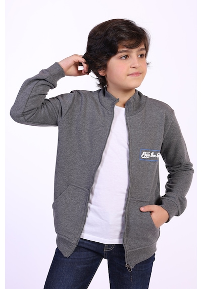 Toontoy Kids Toontoy Erkek Çocuk 2'li Takım Baskılı Dik Yaka Fermuarlı Hırka & Beli Paçası Lastikli Cepli Jogger Eşofman Altı Antrasit Melanj Toontoy Kids Toontoy Erkek Çocuk 2'li Takım Baskılı Dik Yaka Fermuarlı Hırka & Beli Paçası Lastikli Cepli Jogger Eşofman Altı Antrasit Melanj