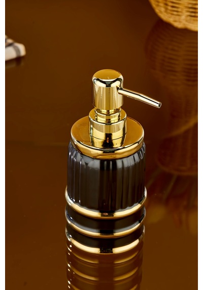 Cooker Royalgold 350 Ml Porselen Sıvı Sabunluk Ckr3835 Siyah