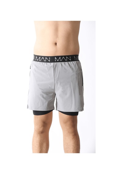 Nature The Brand Unisex Şort,astarlı Şort,gym Şort, Fitness Şort,gizli Cepli Şort, Fitness Taytlı Şort Antrasit