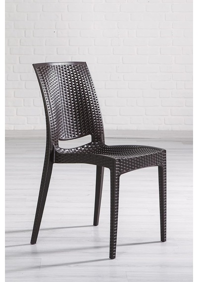 6 Adet Rattan Kahve Sandalye/balkon-bahçe-teras Genel