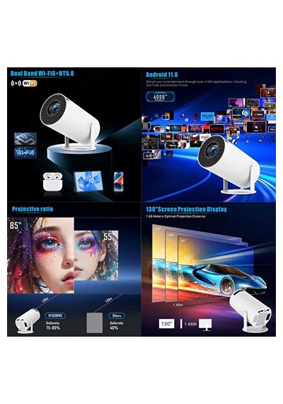 Ultra Hd Taşınabilir Wifi Android Projeksiyon Cihazı Akıllı Sinema