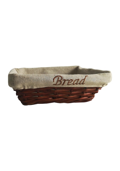 Groovy Bezli Dikdörtgen Ekmek Sepeti 22x16x7 cm Kod:Grv 904 Kahverengi
