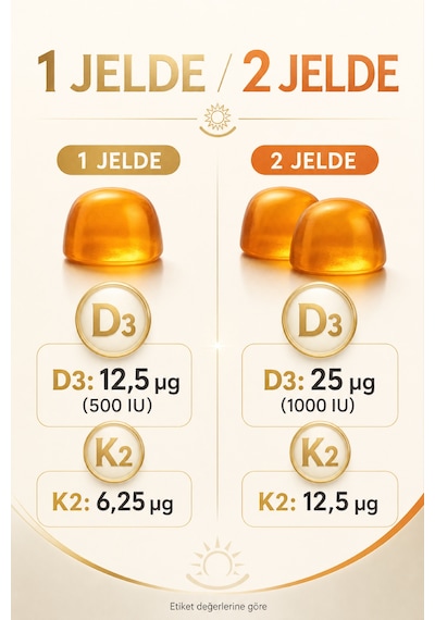 Y'our Gummie D3 K2 Vitamini Gummies Portakal Aromalı 60 Gummies