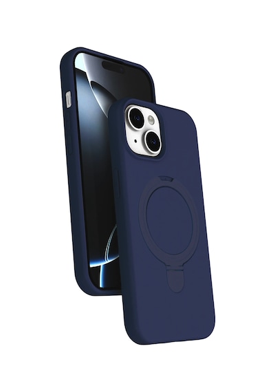 Newface - 269 - Apple iPhone Uyumlu 14 Regal Magsafe Standlı Kapak - Flzdgnkr - - Lacivert Diğer