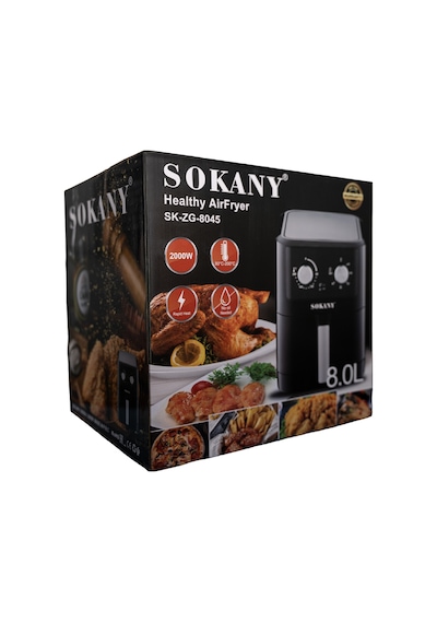 Sokany SK-ZG-8045 2000 W Profesyonel Sıcak Hava Fritözü Airfryer