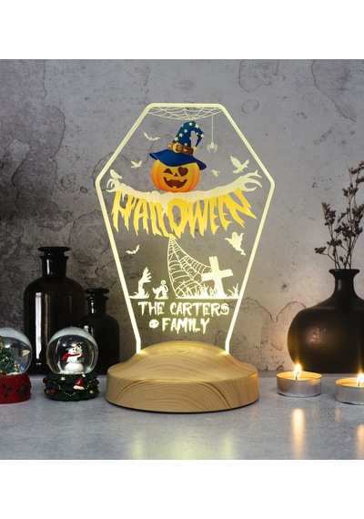 Cadılar Bayramı Hediyesi, Halloween Bal Kabağı Figürlü Led Lamba