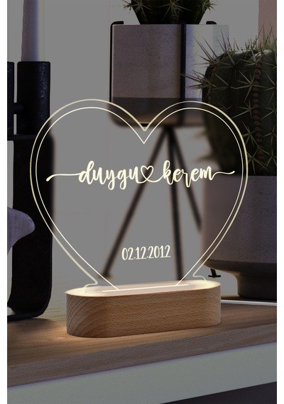 Çiftler İçin Konturlu Kişiye Özel Ledli Gece Lambası Masif Ahşap Tabanlı Usb Kablolu Pleksi Led Gece Lambası Çiftler İçin Konturlu Kişiye Özel Ledli Gece Lambası Masif Ahşap Tabanlı Usb Kablolu Pleksi Led Gece Lambası