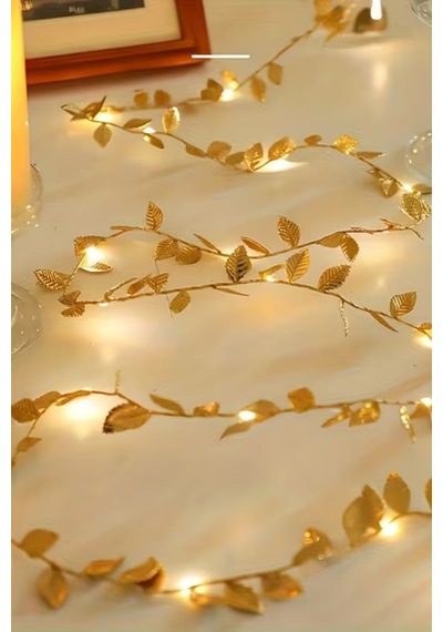 3 Metre Yaldızlı Gold Led Işık - Dekoratif Ortam Ve Yılbaşı Aydınlatması Diğer