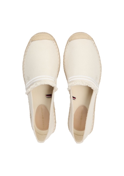 Tommy Hilfiger Frınge Canvas Closed Espadrılle Kadın Bej Günlük Ayakkabı - Fw0fw08881