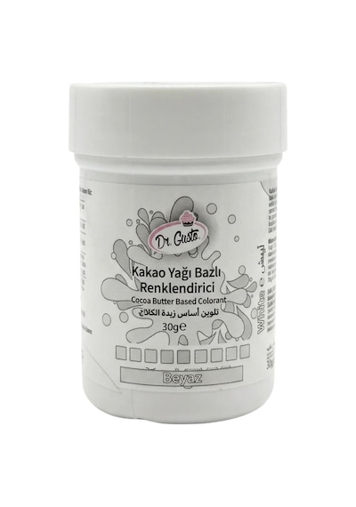 Çikolata Boyası Beyaz 30 Gr Yağ Bazlı Gıda Boyası