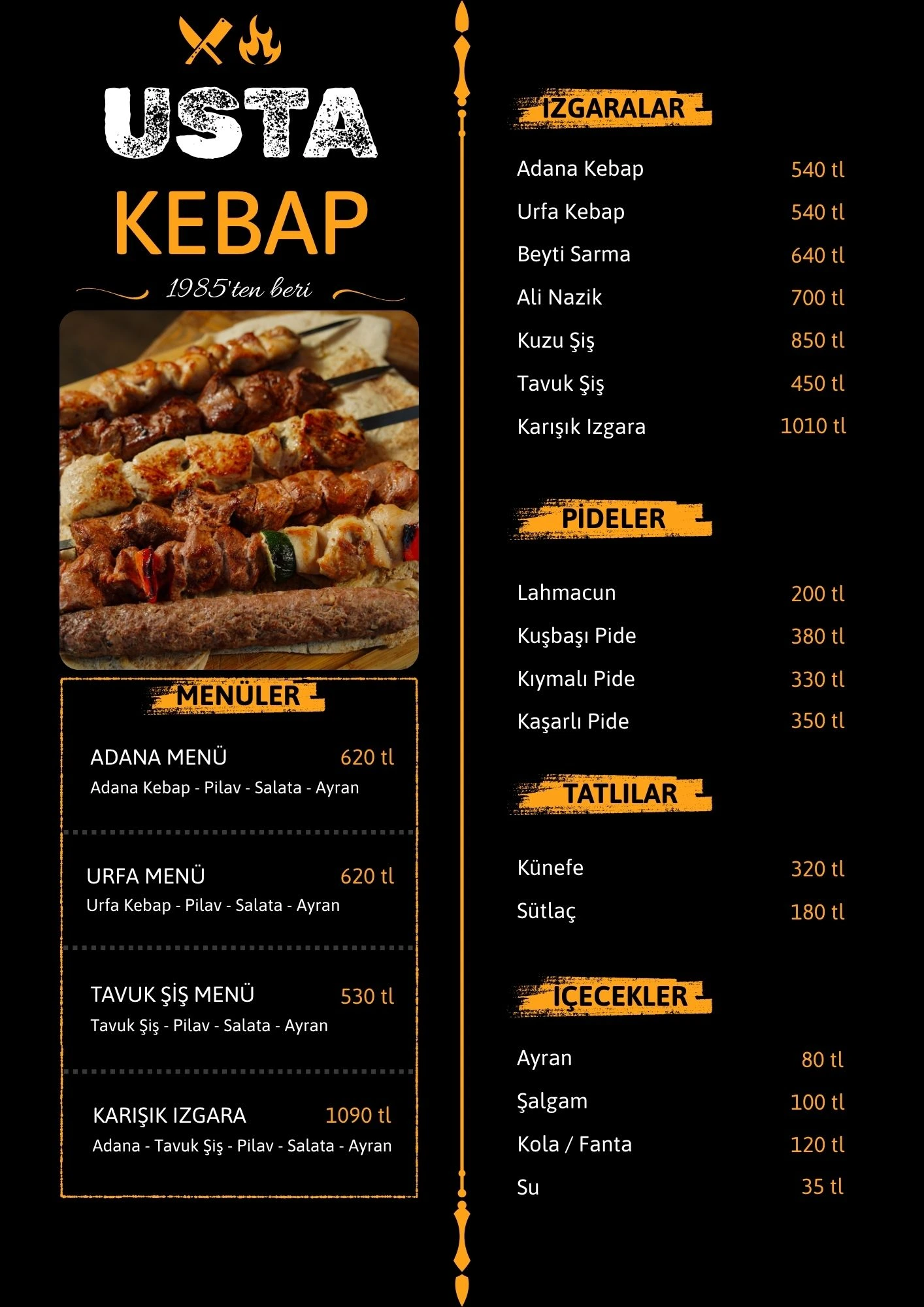 Dijital Menü Kablosuz Qr'sız Restoran Menü Ekranı Aylık Ücret Yok