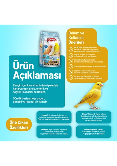 Kanarya Yemi 500 G - 3 Adet
