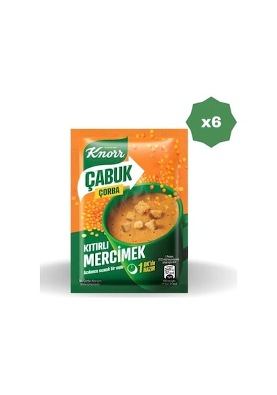 Knorr Çabuk Çorba Mercimek - 6 Adet