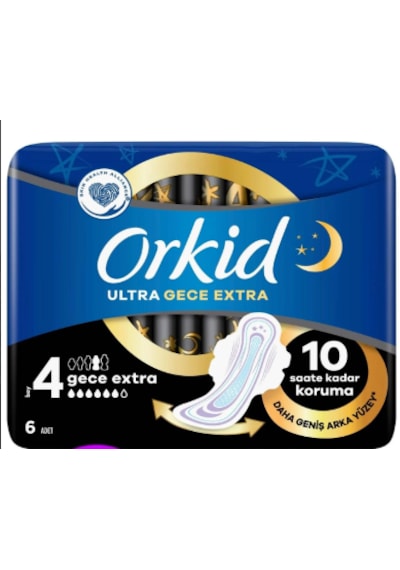 Orkid Ped Ultra Tekli Gece Extra 6'lı