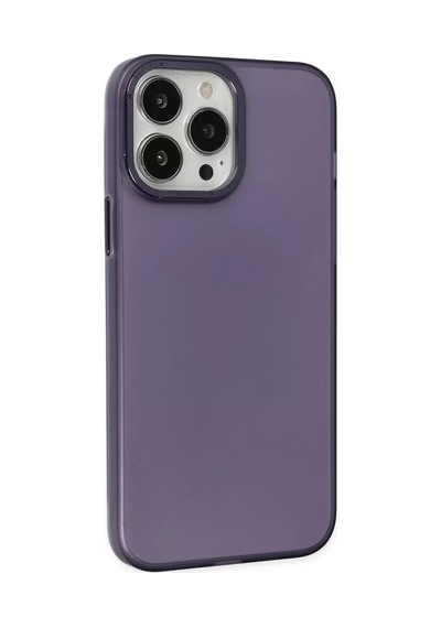 Newface Apple Uyumlu İphone 14 Pro Max Kılıf Modos Metal Kapak - Mor