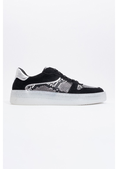 Luvishoes Luvi Shoes Montero Siyah Desenli Kadın Spor Ayakkabı Siyah
