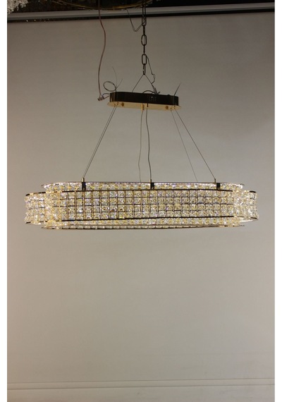 Kristal Taşlı Masaüstü Led Avize 3 Renk Işıklı Modern Aydınlatma Gümüş