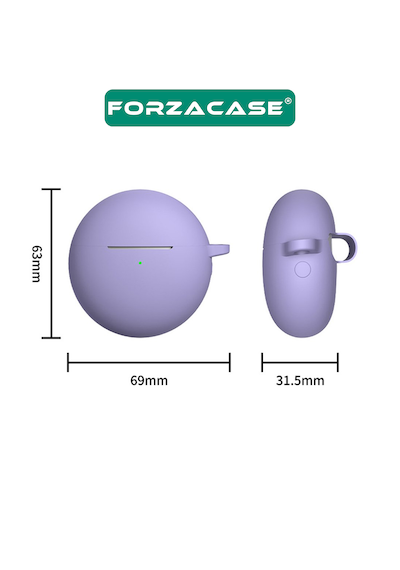 Forzacase Huawei Freebuds 7i İle Uyumlu Anahtar Askılıklı Bluetooth Kulaklık Kılıfı - Fc1134 Siyah