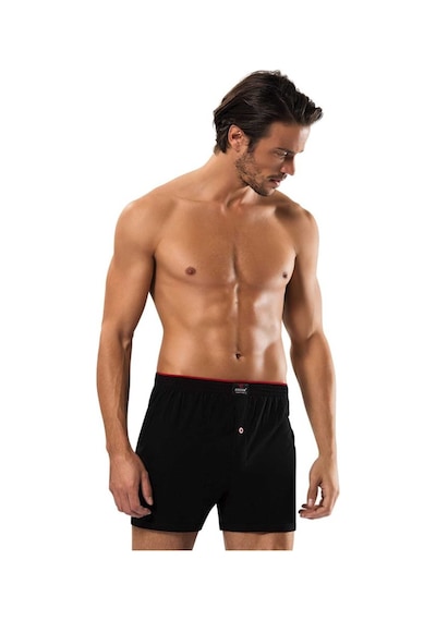 Erdem Erkek Siyah Penye Boxer 3'lü Paket