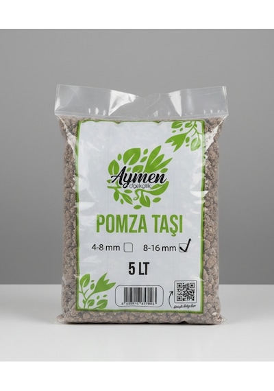 8-16 Mm Ponza Taşı 5 Litre Tarım Pomzası Volkanik Ponza Taşı 5 Lt