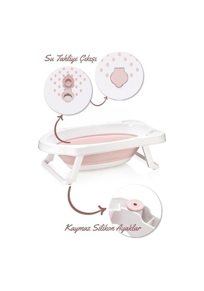 Hobby Life Katlanabilir Bebek Küveti Pembe