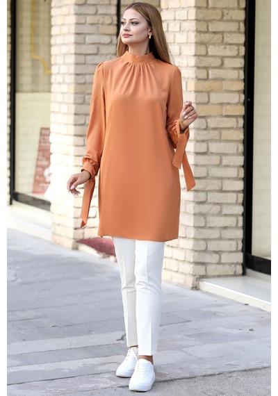 Esilanur Esila Tesettür Tunik Camel Camel