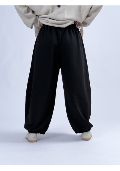 Cocopelli Siyah Oversize Kadın Baggy Pantolon Coc3427