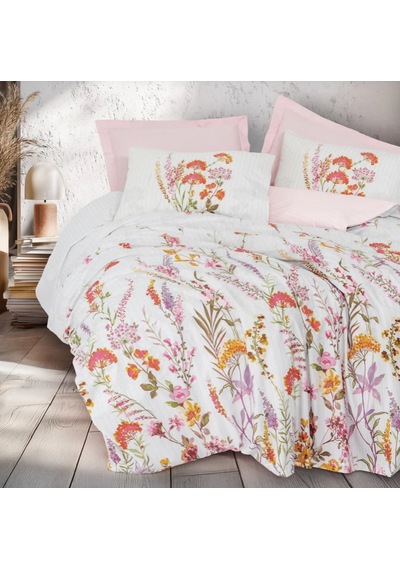 Cotton Box Çift Kişilik Nevresim Takımı Lilura Pembe Çok Renkli