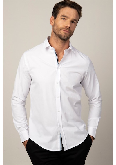 Tudors Slim Fit Uzun Kollu Armürlü Düğme Patı Manşet İçi Biyeli Erkek Beyaz Gömlek-26555 Beyaz Tudors Slim Fit Uzun Kollu Armürlü Düğme Patı Manşet İçi Biyeli Erkek Beyaz Gömlek-26555 Beyaz
