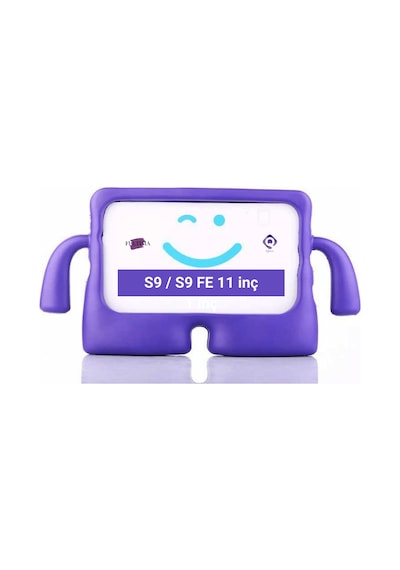 Fuchsia Galaxy Tab S9 / S9 Fe 11" İle Uyumlu Koko Eğlenceli Standlı Yumuşak Çocuk Tablet Kılıfı Korumalı Kapak
