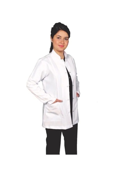 Lavinya Ceket Boy Hakim Yaka Doktor Öğretmen Önlüğü Beyaz