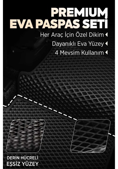 Bmw 3 Serisi F30 Uyumlu Akıllı Paspas Araca Özel Oto Paspas Araba Paspas Siyah