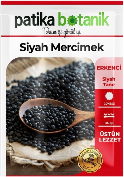 500 Adet Siyah Mercimek Tohumu