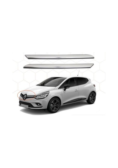 Renault Clio 4 Hb Krom Ön Panjur 2 Parça 2012 ve Üzeri (00) (ŞüsCarOto Aksesuar)