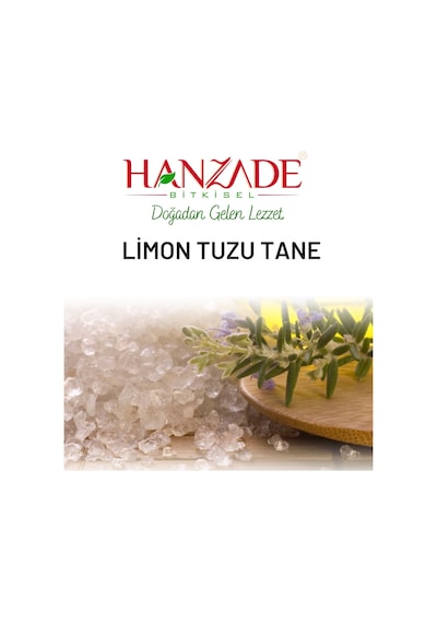 Hanzade Bitkisel Limon Tuzu Tane Parça 250 G