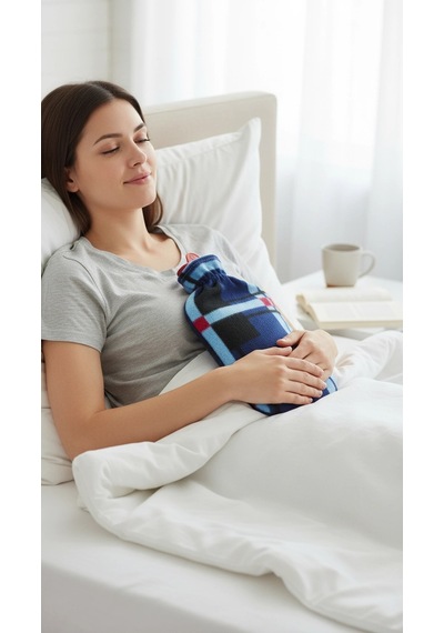 Tam Kılıflı Sıcak Su Torbası 1.8l - Peluş Kılıflı Termofor Çok Renkli