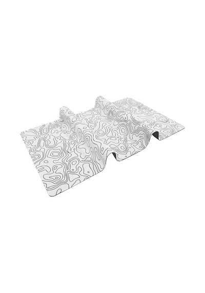 Klasse Pro - 4 Farklı Model Dikişli Kenar 100x50 Cm Oyuncu Gaming Mouse Pad White Map Lines