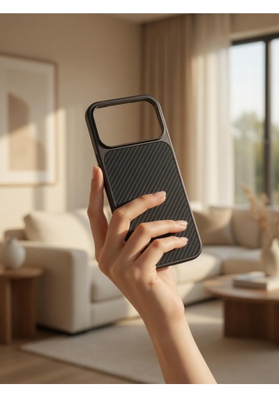 İphone 17/18 Promax Ortak Uyumlu Karbon Fiber Desenli Darbeye Dayanıklı Kılıf Çok Renkli2