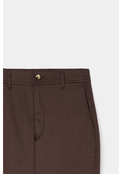 D's Damat Ds Damat Relaxed Fit Pilesiz Kahverengi Gabardin Chino Pantolon 6hcc3ı303777m Çok Renkli