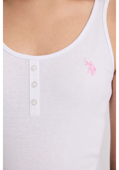 U.S. Polo Assn. U.s. Polo Assn. Kadın Beyaz Tişört Basic 50321790-vr013