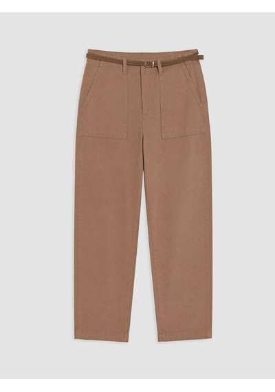 LC Waikiki Lc Waıkıkı Kahverengi Kemerli Loose Fit Kadın Pantolon