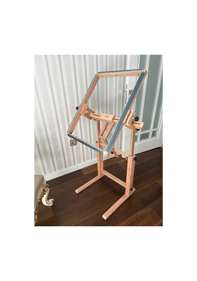 Kasnak Tutucu Ahşap Ayaklı Stand 20cm İle 100cm Arası Tüm İğneli/telli Kasnak Bağlanabilir Özellik
