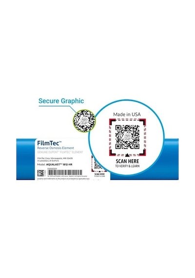 Filmtec Su Arıtma Cihazı Membran Filtresi 75 Gpd Qr Karekod
