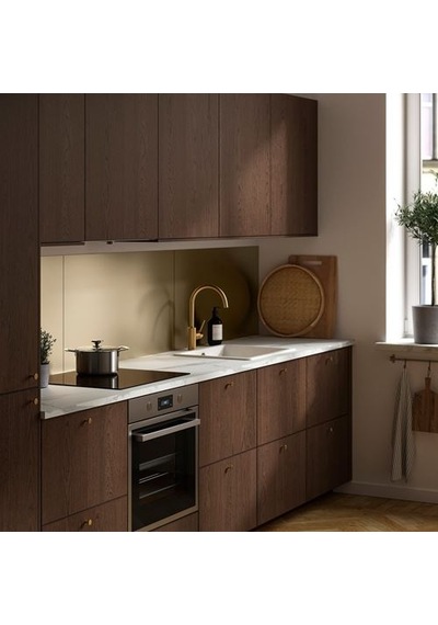 Ikea Lysekıl Çift Taraflı Duvar Paneli, Paslanmaz Çelik-pirinç, 119,6x55 Cm